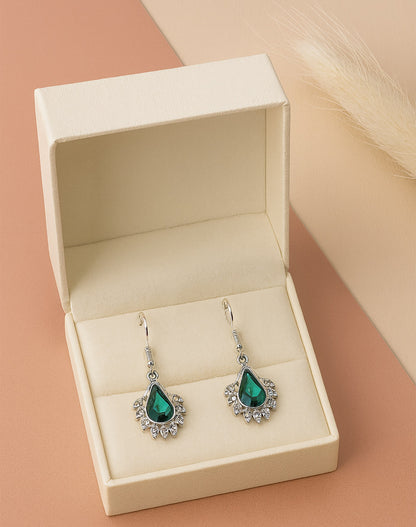 💎 Elegant Teardrop Gemstone Earrings - 2 IN 1 COMBO!
