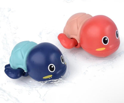 Turtle Twist Swimming Bath Toy for Babies | Cute Wind-Up Water Toy(PACK OF 2 )