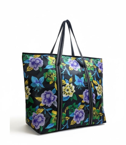 Midnight Meadow Floral Twin Tote Combo