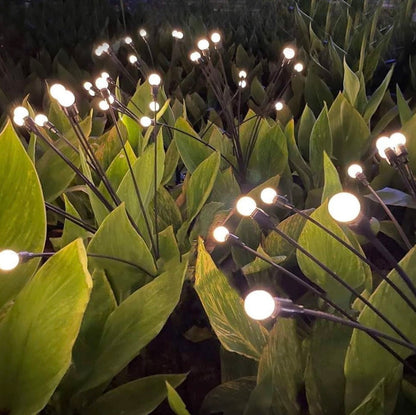8 LED Solar Powered Firefly Garden Lights | Waterproof Outdoor Decorative Solar Lights for Garden, Pathway & Yard