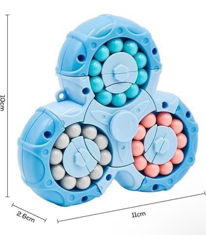 Magical Bean Puzzle Toy – Speed Spin Triangle Stress Reliever for Kids & Adults