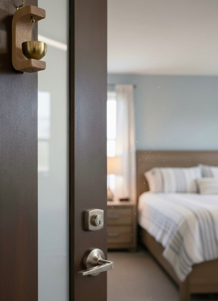 Mini Wooden Desk Bell – Meditation Gong for Home & Office Décor