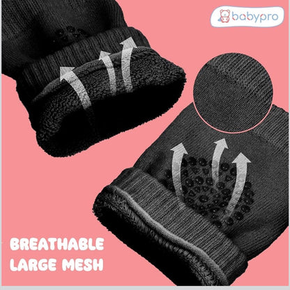 Baby Cotton Crawling Knee Pads | Anti-Slip Soft Knee Protectors for Babies SET OF 3 PAIRS