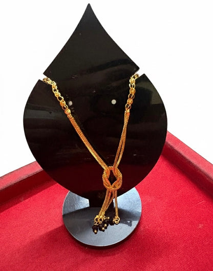 Elegant Double-Layer Knot Mangalsutra Necklace for Women
