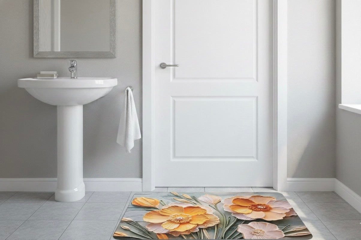 Premium Bathroom Mat (5 Designs) + Turbo Flex Tap Nozzle Combo