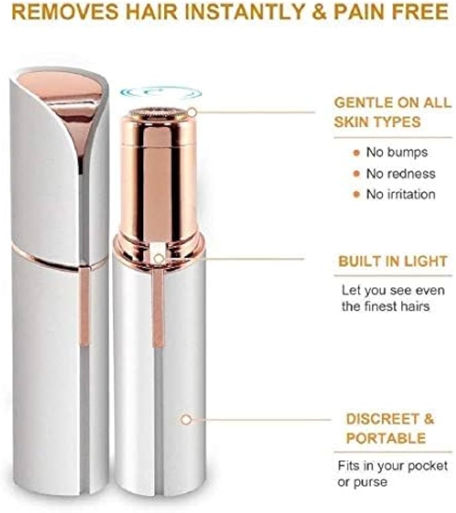 Flawless Facial Hair Remover for Women – Painless, Rechargeable, Gentle on All Skin Types