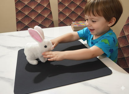Walking & Sound-Making Rabbit Toy – Soft Plush Battery-Operated Bunny for Kids