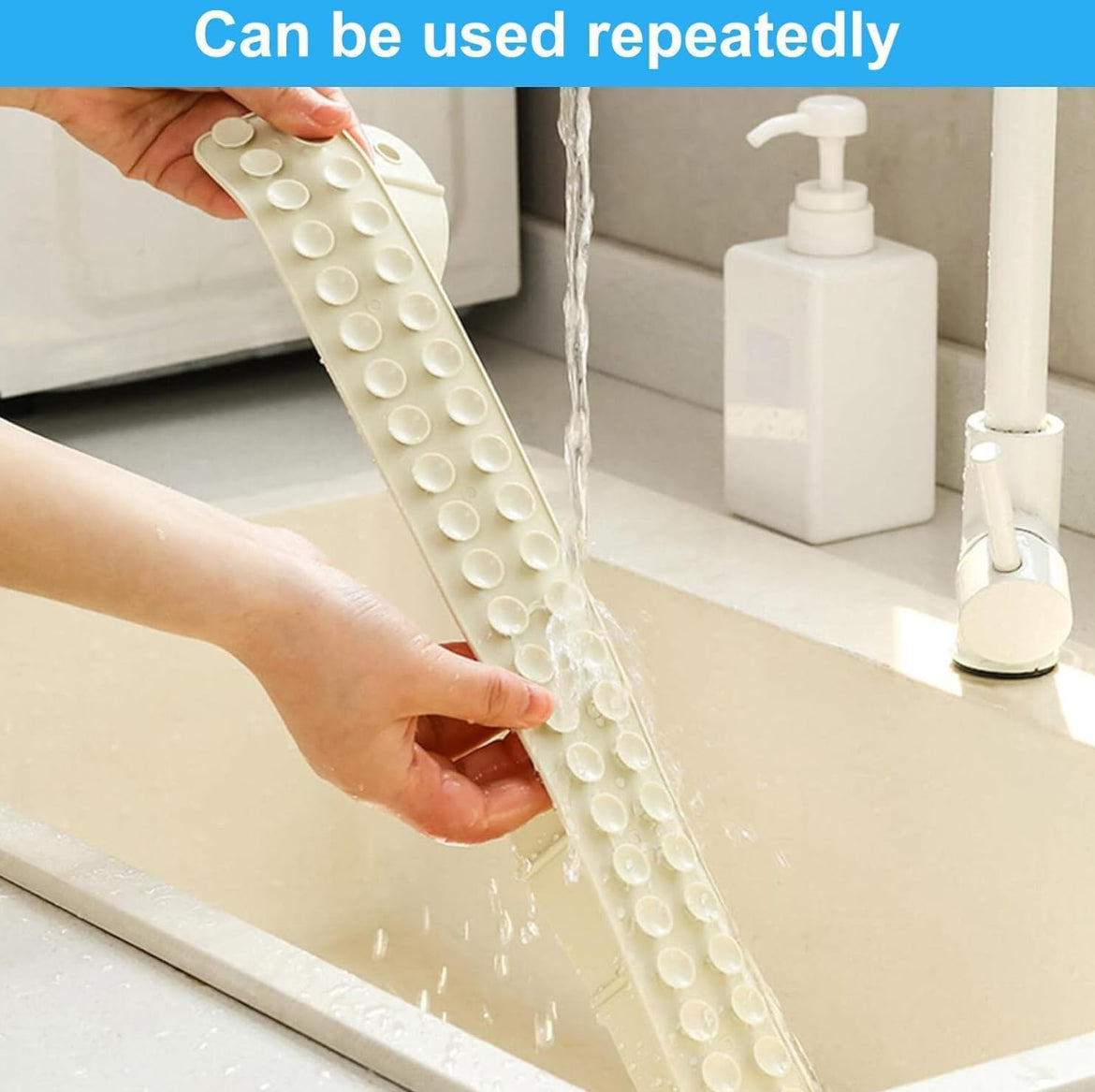 Silicone Sink Splash Guard – Flexible Water Stopper Strip (50 cm) 2PCS SET